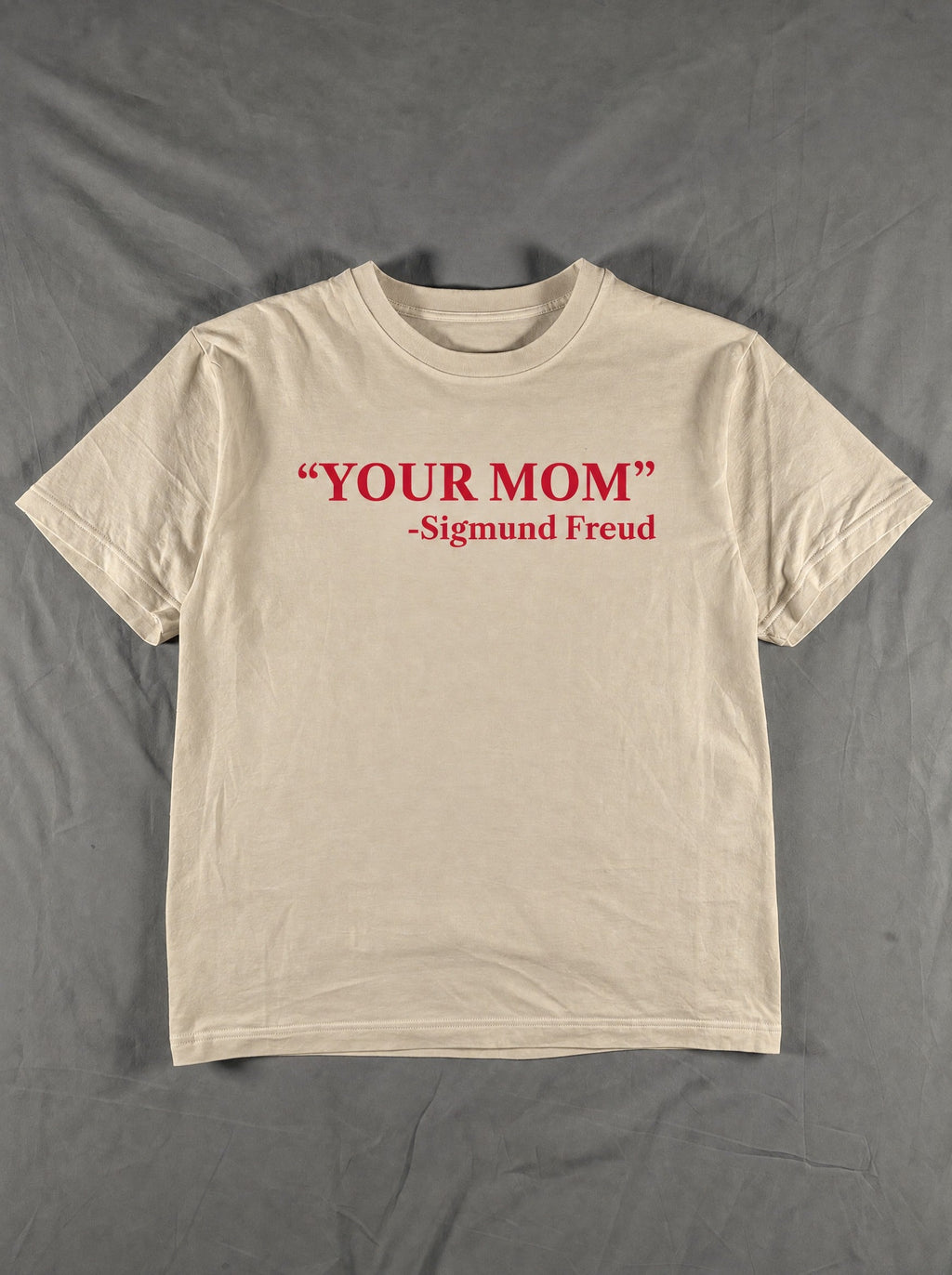 Relaxed Tee. your mom – flat lay