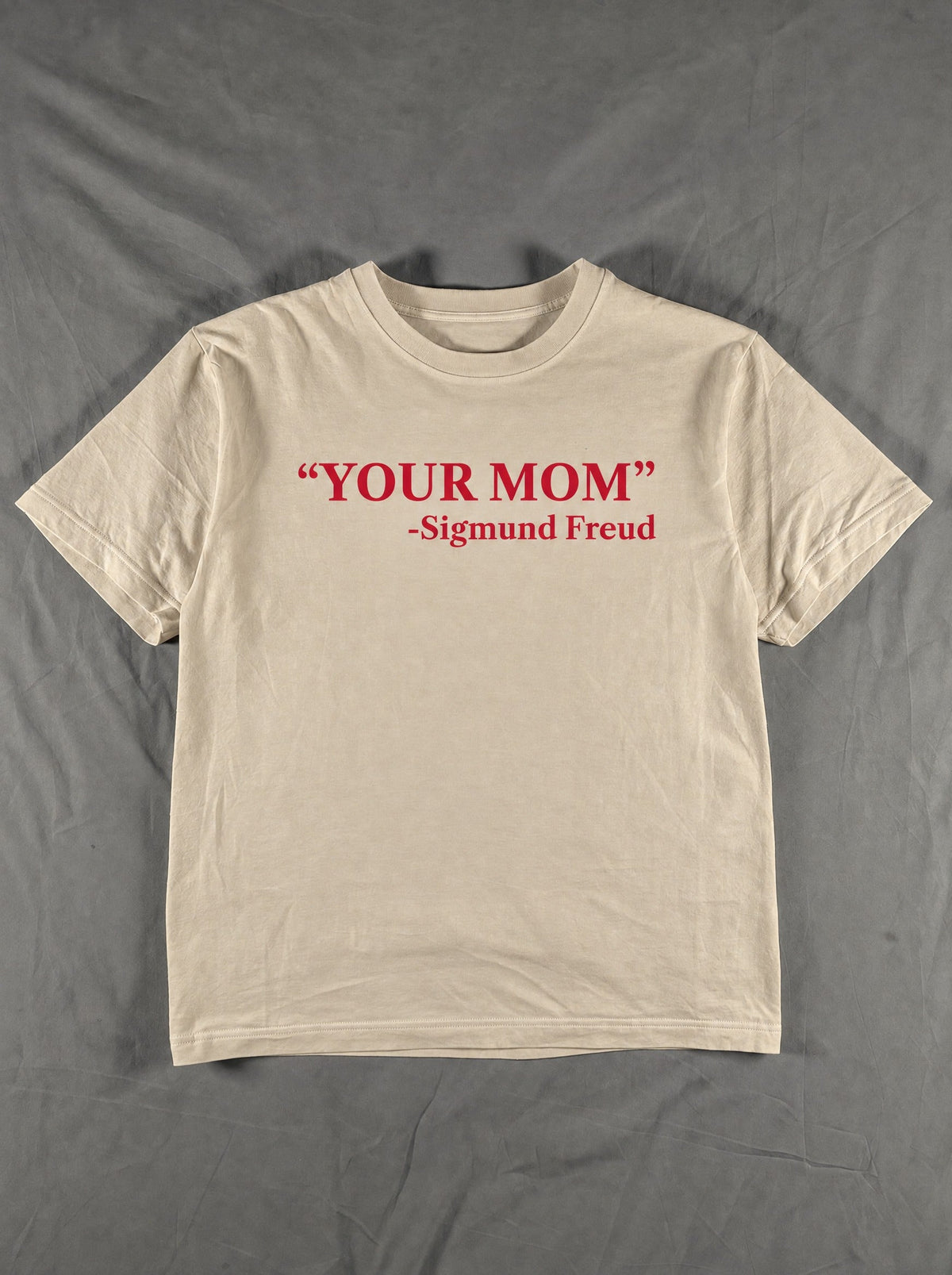 Relaxed Tee. your mom – flat lay