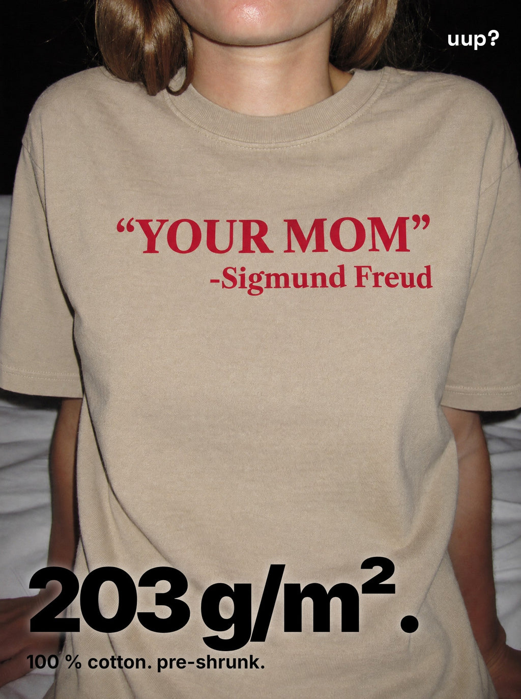 Relaxed Tee. your mom – editorial photo