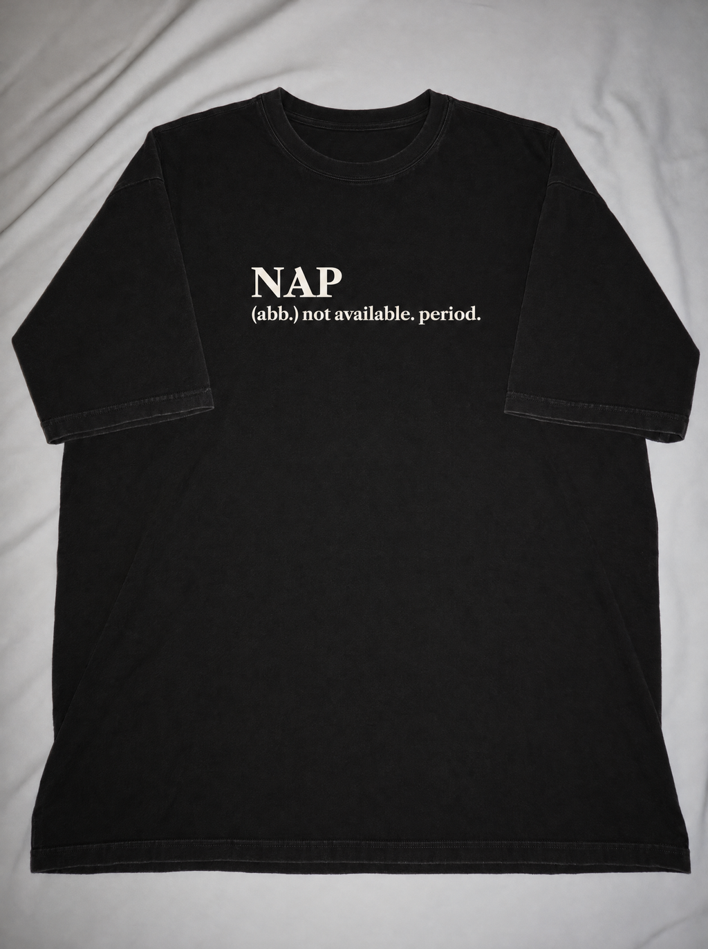 Night Tee. not available – flat lay