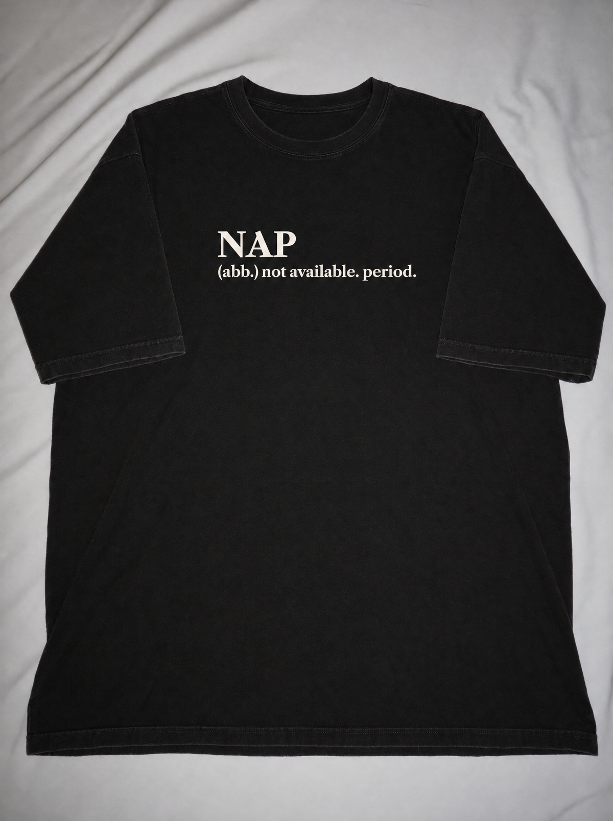 Night Tee. not available – flat lay