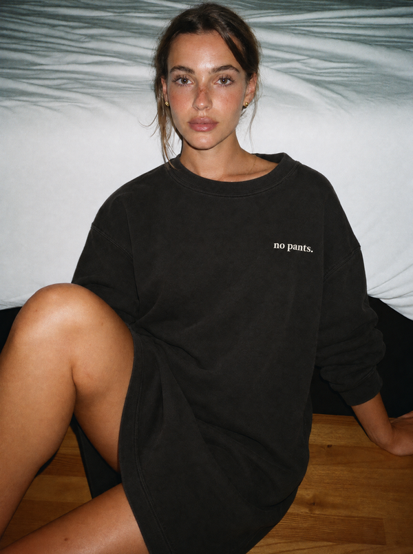 Sweatshirt Dress. no pants